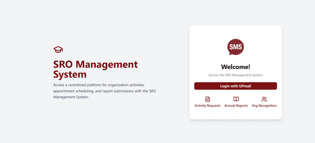 UP Baguio Student Relations Office screenshot
